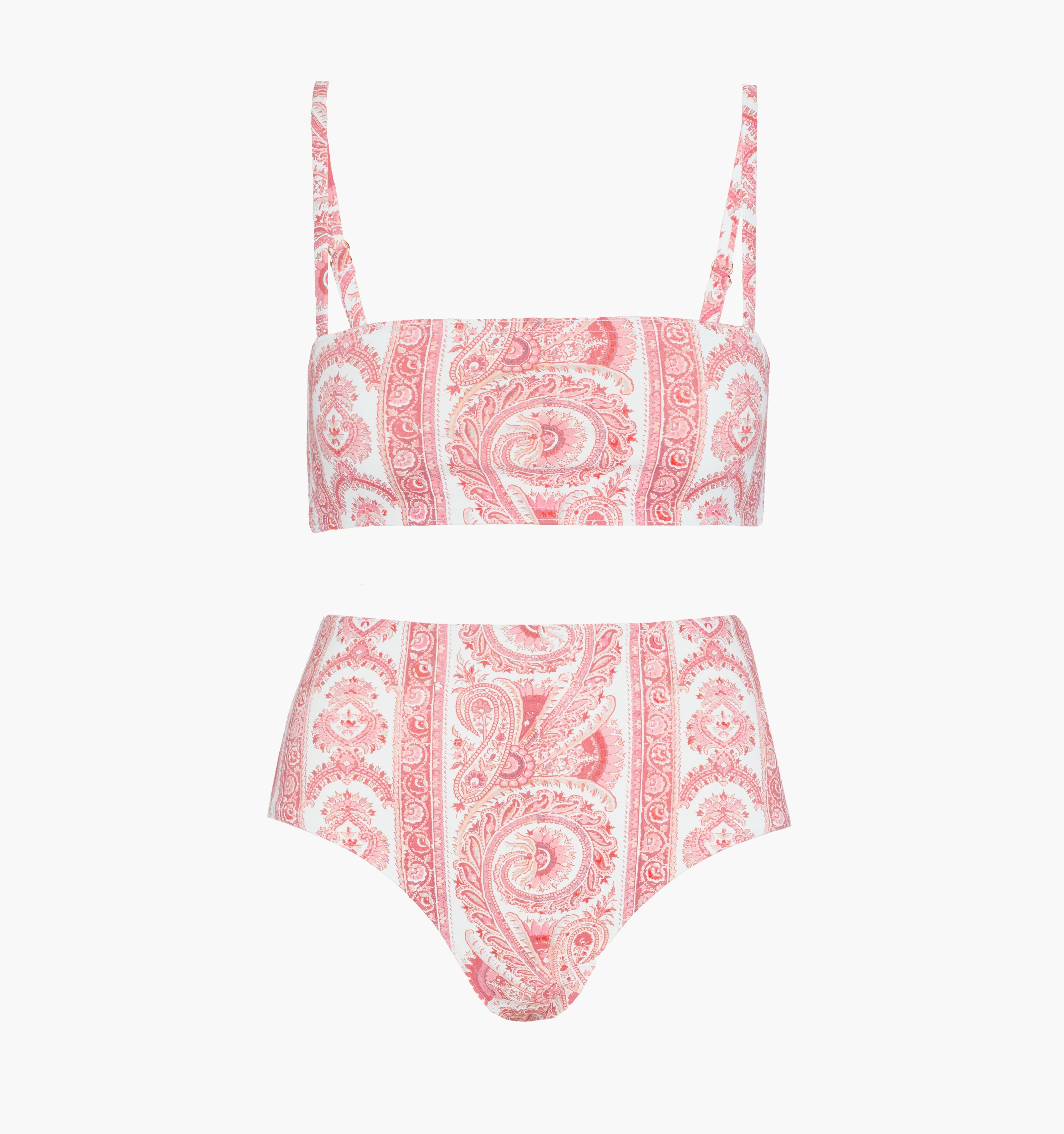 The Juno Bikini Set / Coral Corsica Paisley   By Hill House Home
