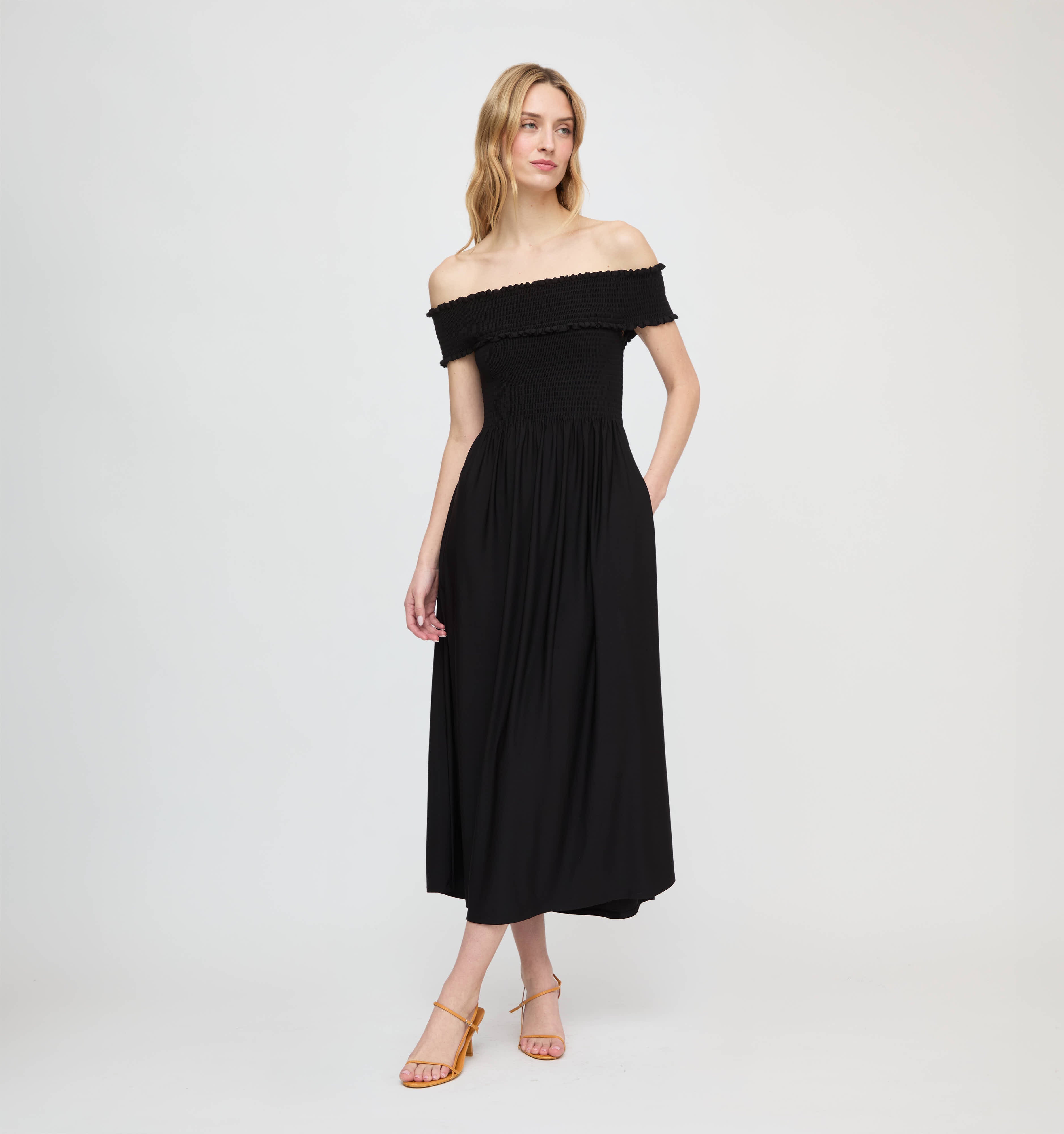 The Marguerite Nap Dress / Black  By Hill House Home