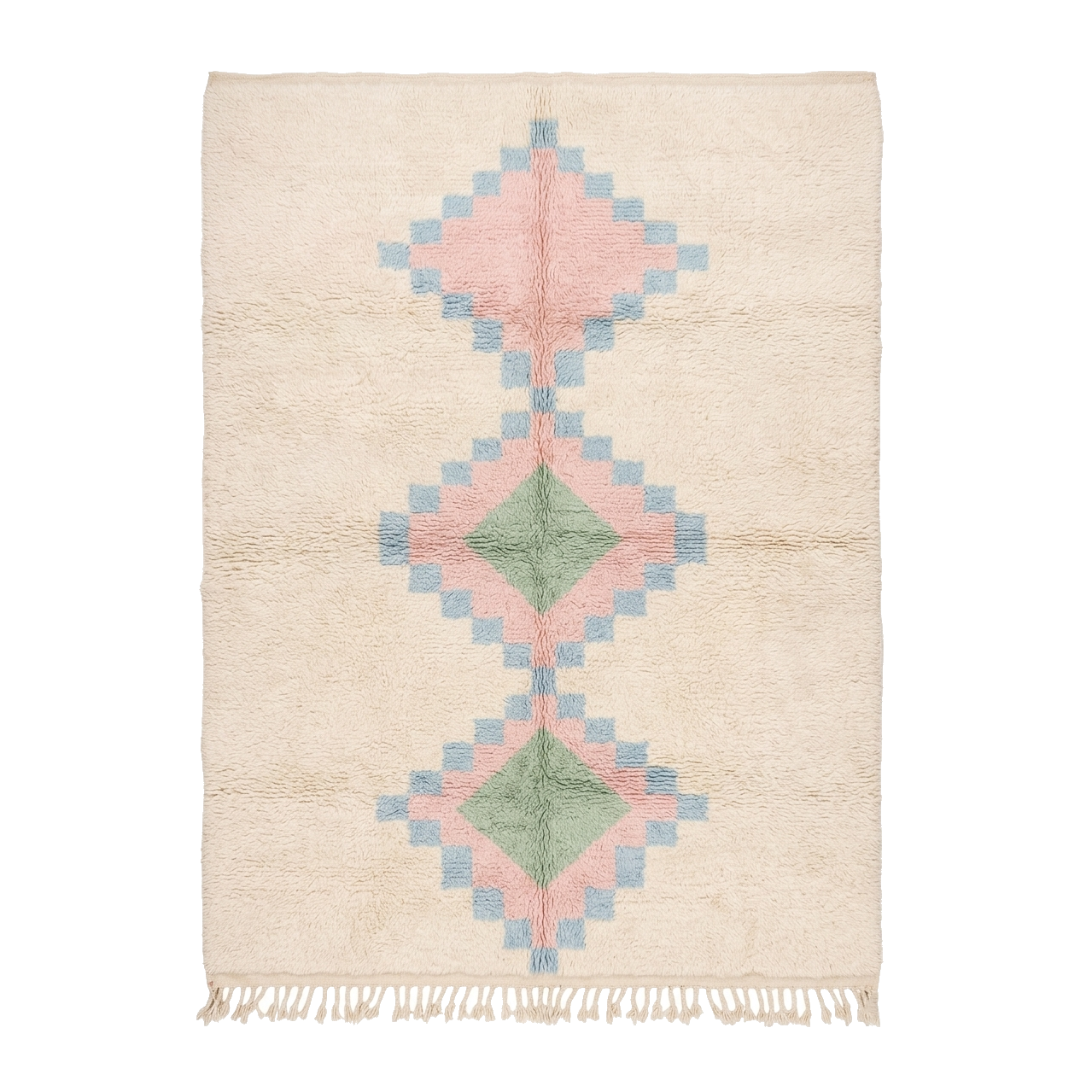 The Painted Diamonds Moroccan Rug