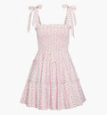 The Ribbon Charlotte Nap Dress / Pink Floral Dot Stripe  By Hill House Home