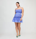 The Seraphina Mini Nap Dress / Blue Indigo Tilework  By Hill House Home