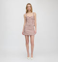 The Aiko Top / Cognac Gingham   By Hill House Home