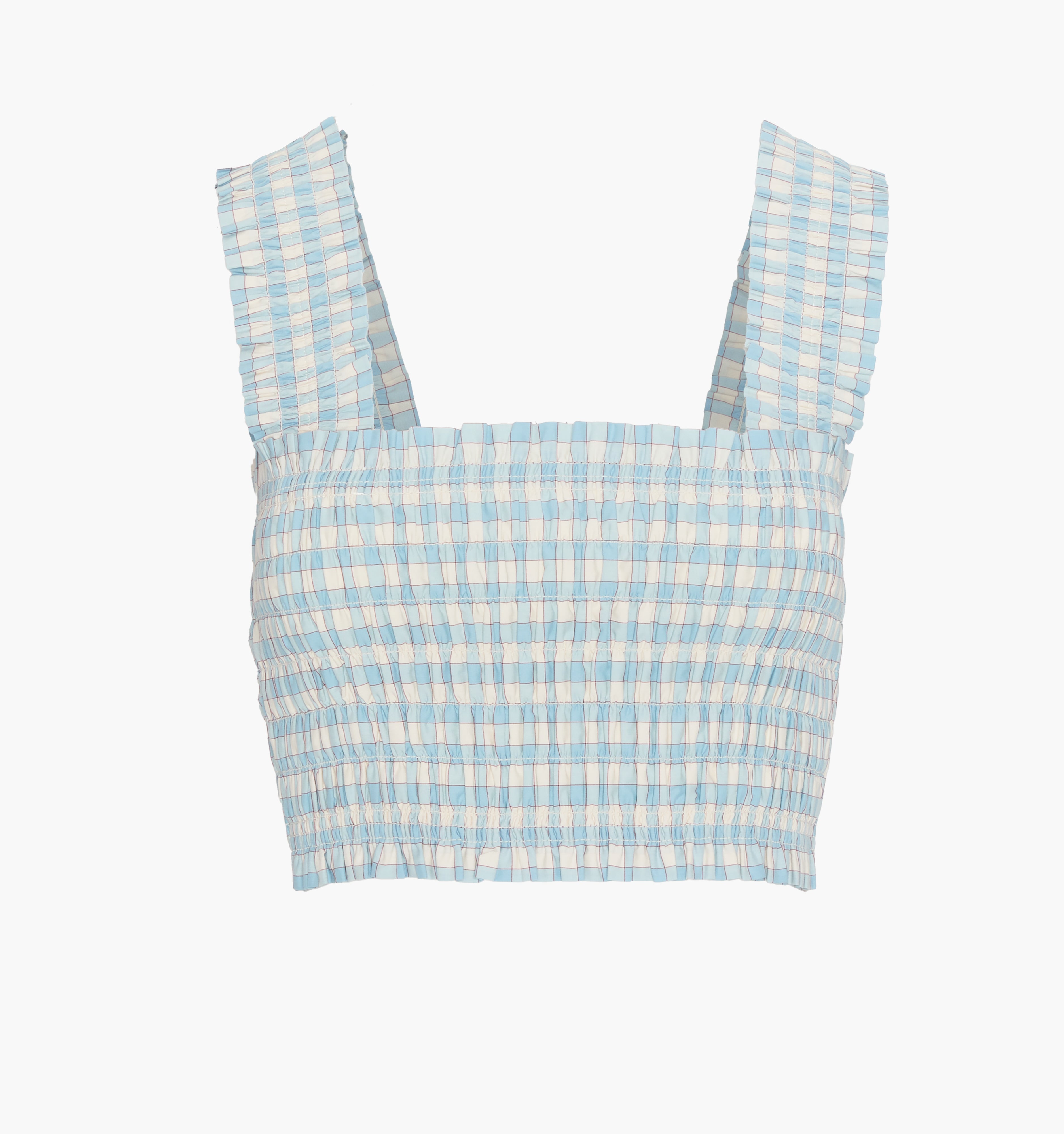 The Azalea Nap Top / Blue/Red Gingham  By Hill House Home