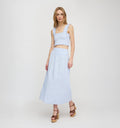 The Delphine Nap Skirt / Blue/White Stripe   By Hill House Home