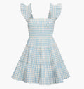 The Charlotte Nap Dress / Blue/Red Gingham    By Hill House Home