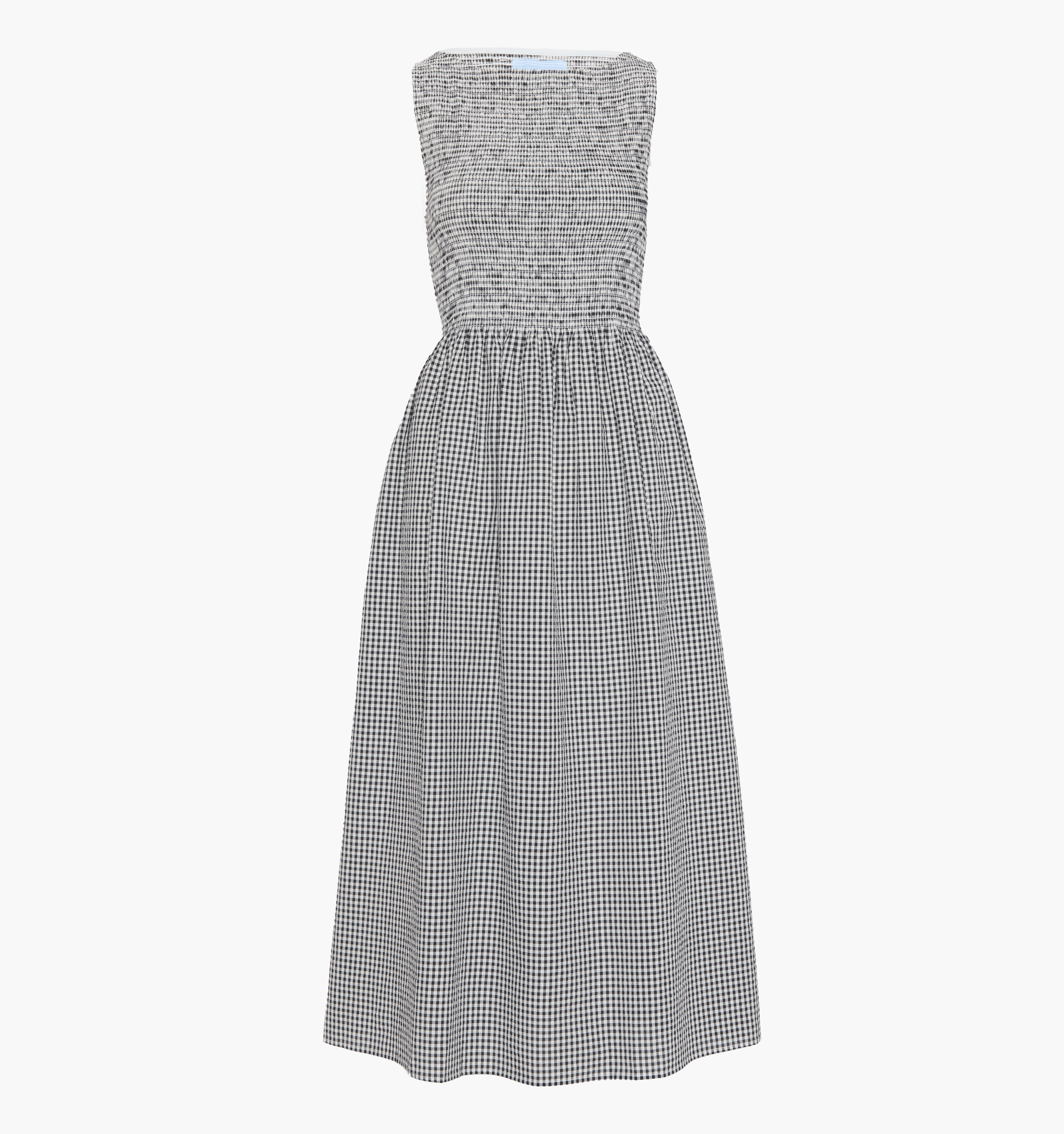 The Cosima Nap Dress / Black/Sand Gingham  By Hill House Home