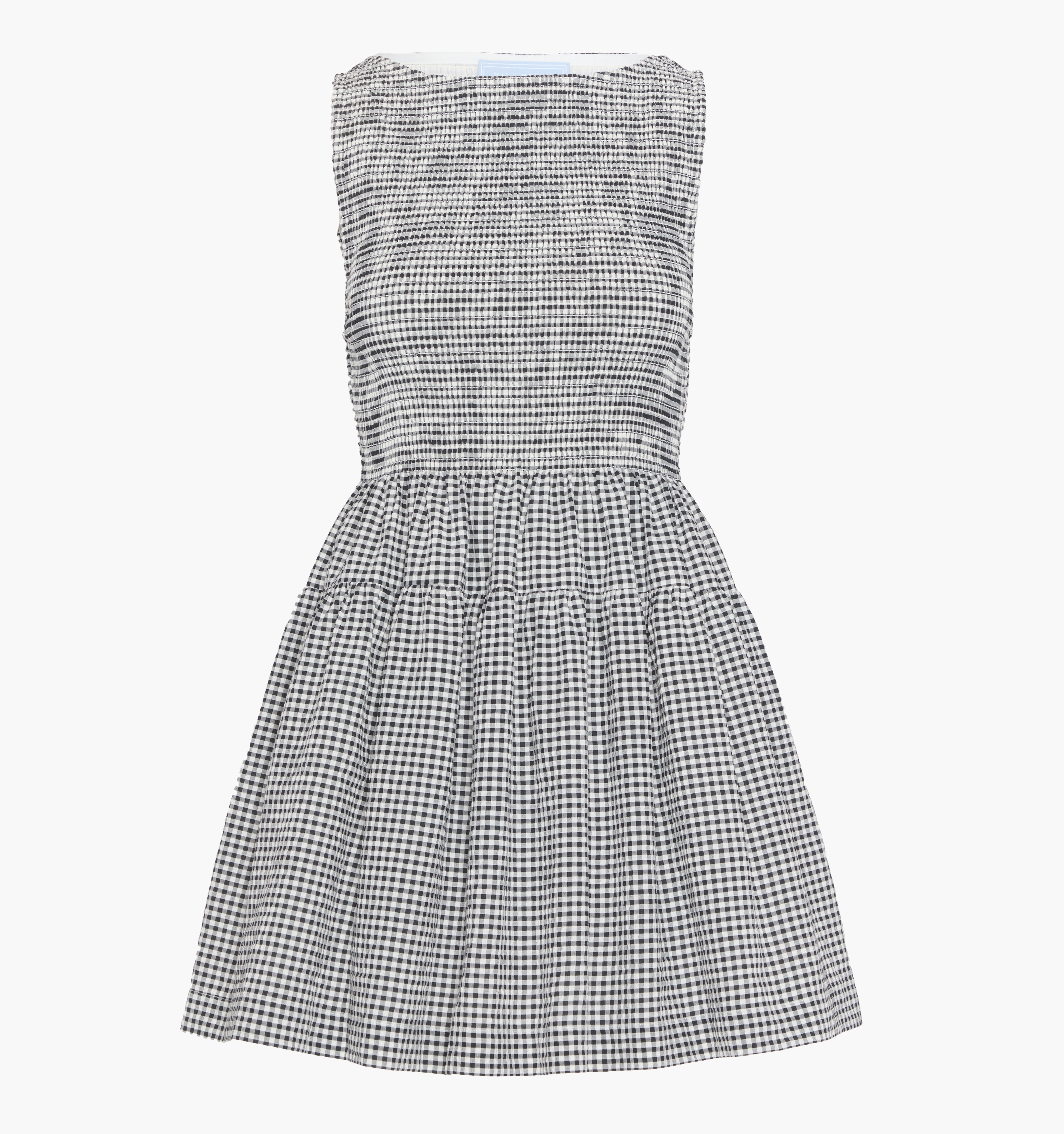 The Cosima Mini Nap Dress / Black/Sand Gingham    By Hill House Home
