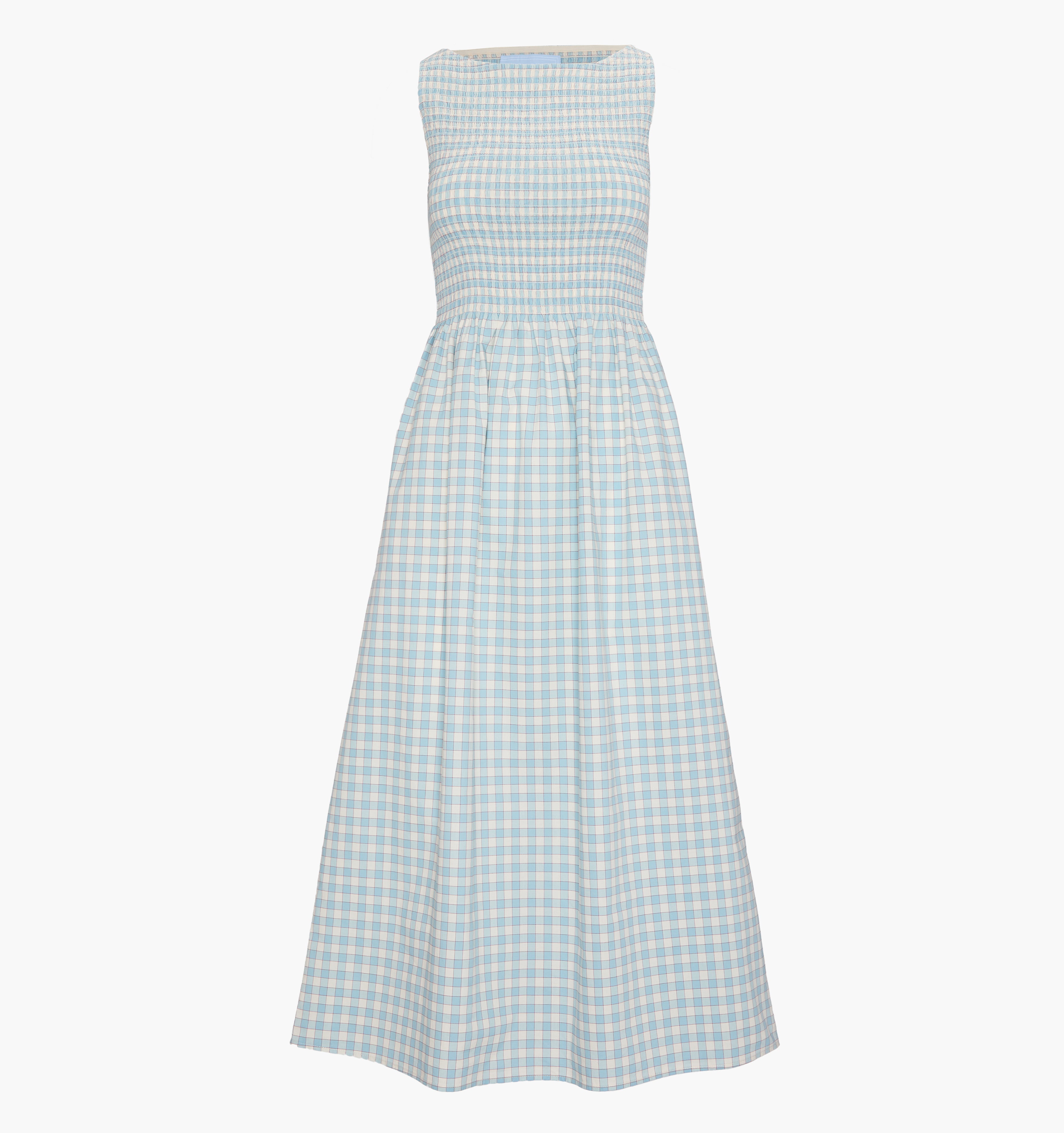 The Cosima Nap Dress / Blue/Red Gingham  By Hill House Home