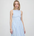 The Cosima Nap Dress / Blue/White Stripe  By Hill House Home