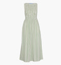 The Cosima Nap Dress / Green Jacquard Stripe    By Hill House Home