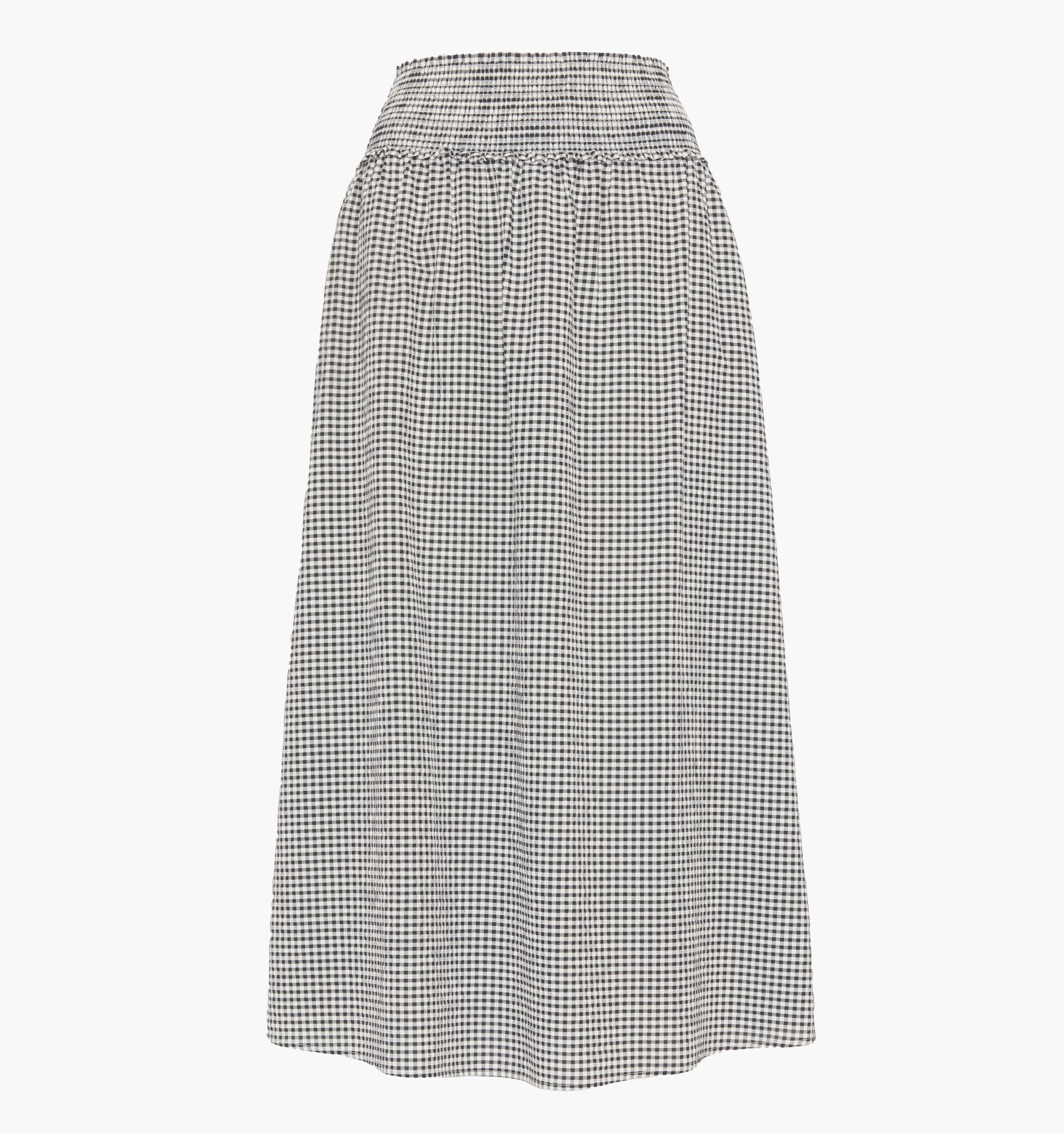 The Delphine Nap Skirt / Black/Sand Gingham   By Hill House Home