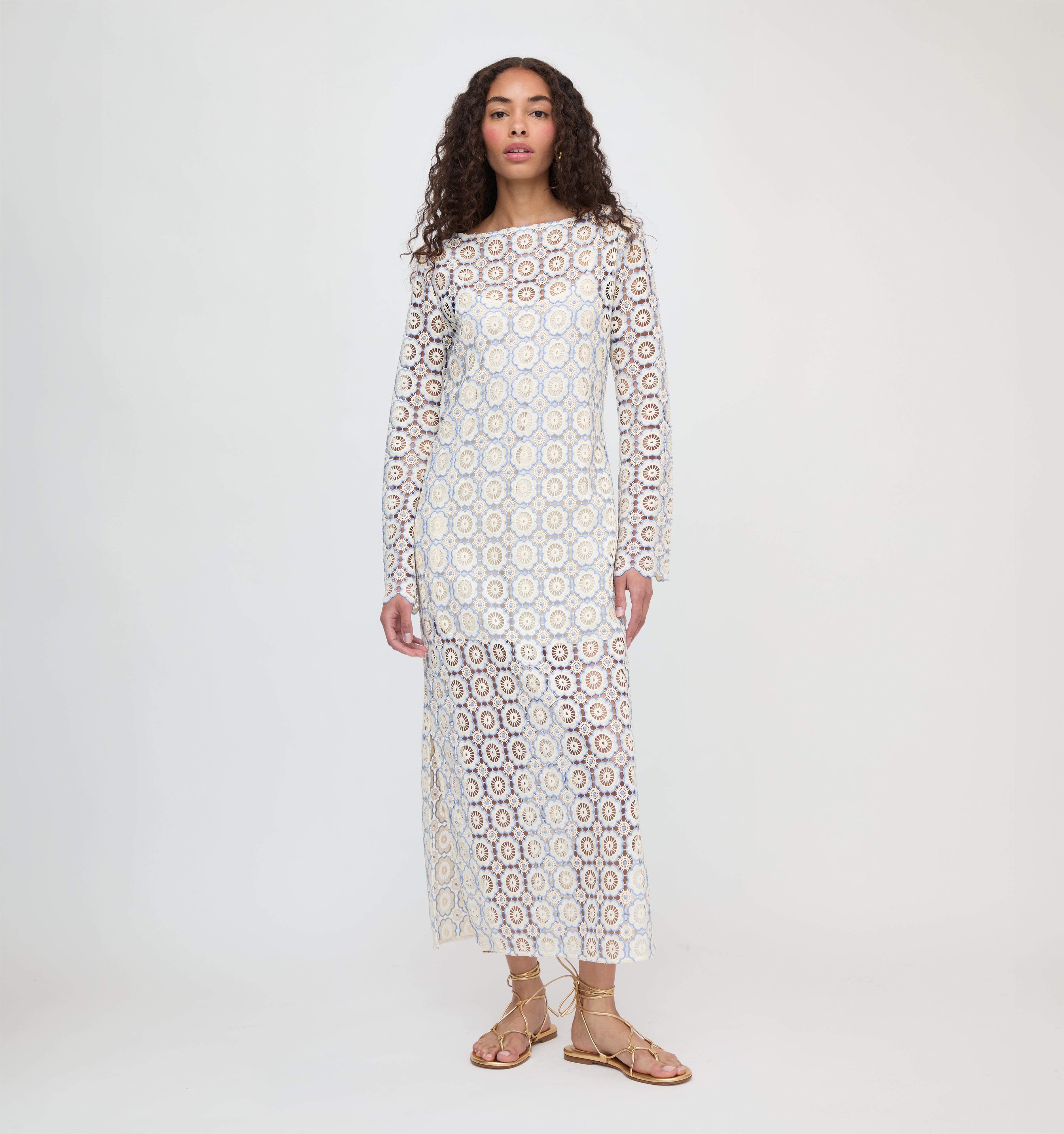 The Eliza Dress / Blue Dahlia Lace   By Hill House Home