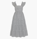 The Ellie Nap Dress / Black/Sand Gingham  By Hill House Home
