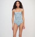 The Giana One Piece / Dusty Blue Gemstone Mosaic Scarf   By Hill House Home