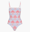 The Giana One Piece / Poppy Damask Stripe   By Hill House Home