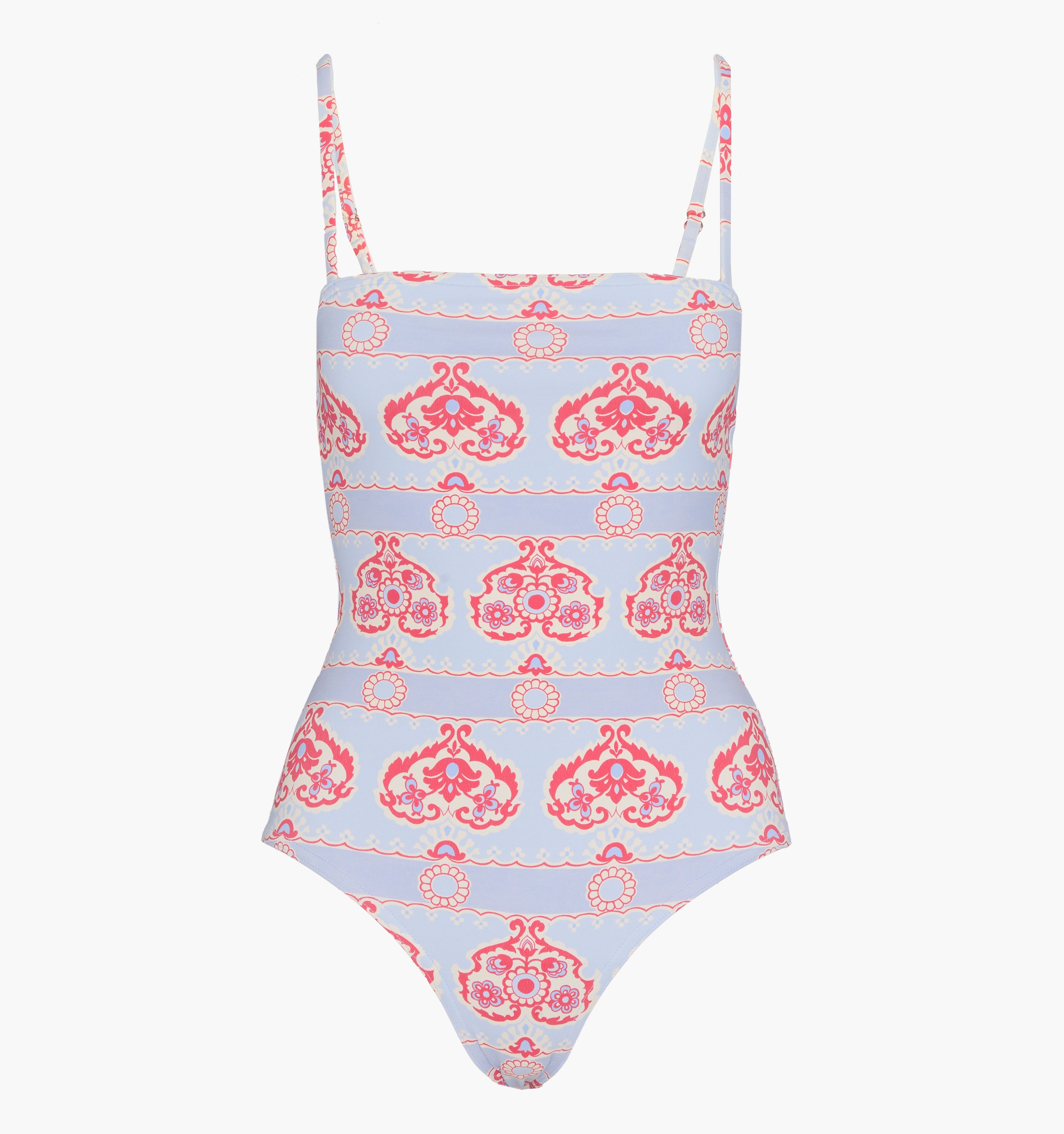 The Giana One Piece / Poppy Damask Stripe   By Hill House Home