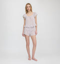 The Josie PJ Set / White Poppy Half Drop   By Hill House Home