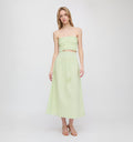 The Delphine Nap Skirt / Lime Gingham   By Hill House Home