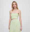 The June Nap Top / Lime Gingham  By Hill House Home