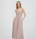 The Larissa Nap Dress / Cognac Gingham    By Hill House Home