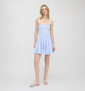 The Ribbon Charlotte Nap Dress / Blue/White Stripe  By Hill House Home