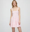 The Ribbon Charlotte Nap Dress / Pink Variegated Stripe  By Hill House Home
