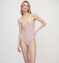 The Emerson One Piece / Cognac Gingham   By Hill House Home