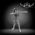 The hooded bounty hunter, Black Remnant