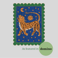 Tibetan Tiger Starry Night Scallop Hand Tufted Wool Rug