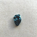 Tiny human heart hand carved rubber stamp