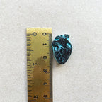 Tiny human heart hand carved rubber stamp