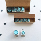 Moon phases rubber stamps