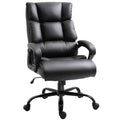 360° Swivel Office Chair, Heavy-Duty Chair with Adjustable Height, 400lbs Capacity, Black