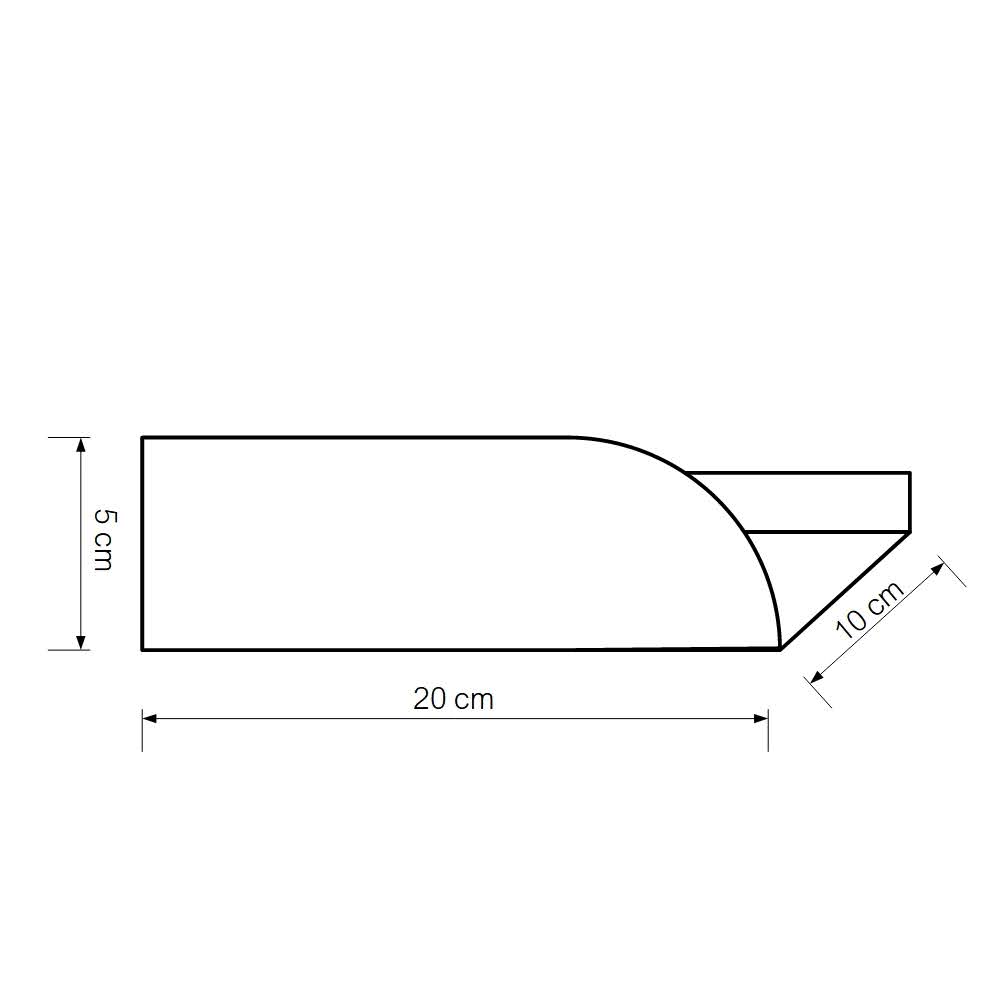 Estantería metálica pequeña Torino – estante flotante para baño y cocina