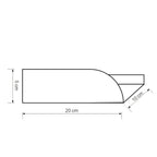 Estantería metálica pequeña Torino – estante flotante para baño y cocina