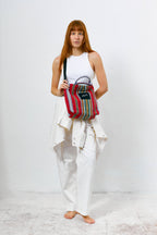 Tote bag cruzada granada rojo