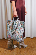 Tote Bag tejido jacquard flores azaleas