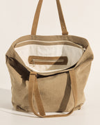 TOTE GRANATE| BEIGE