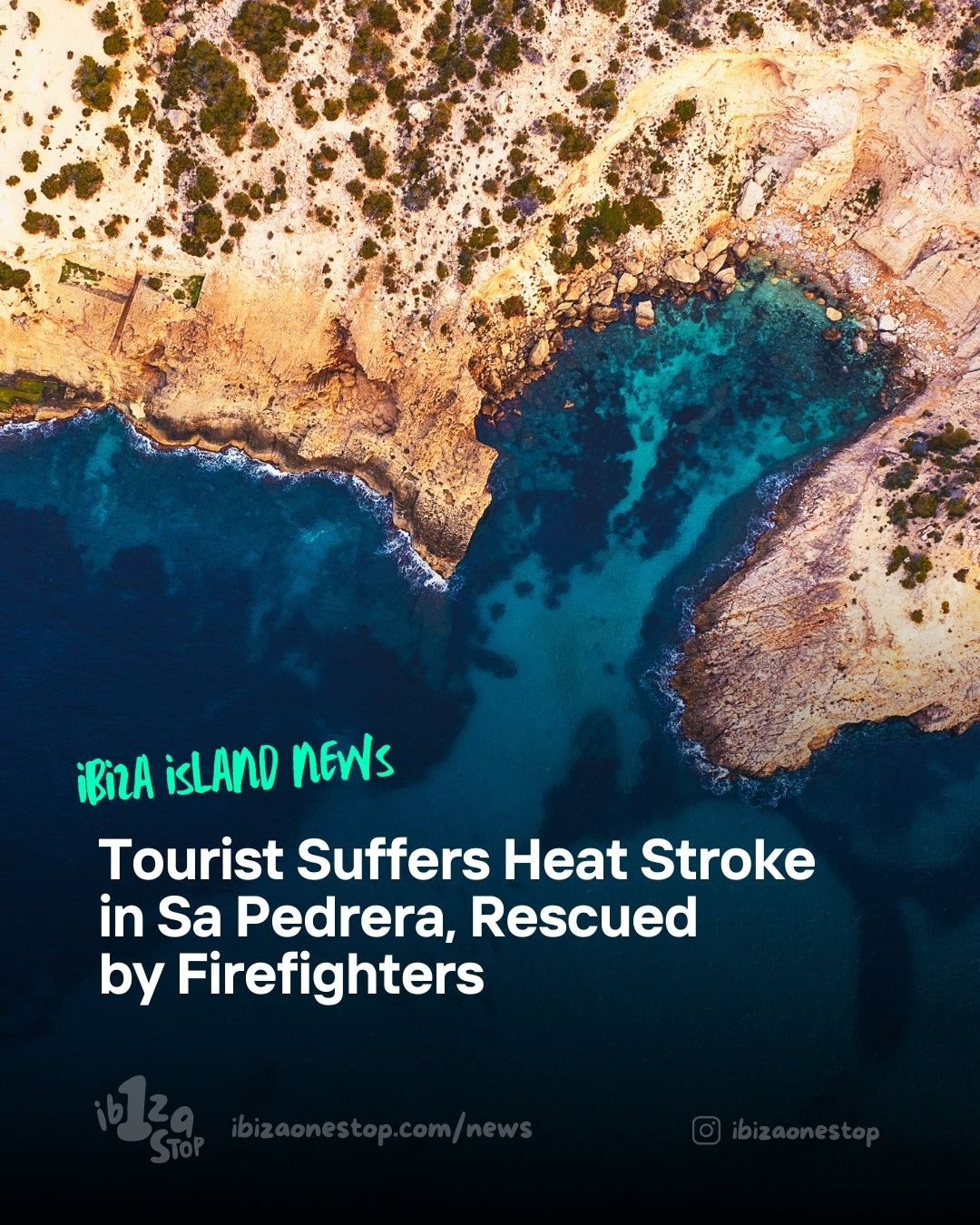Tourist Suffers Heat Stroke in Sa Pedrera, Rescued by Firefighters