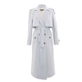 Trench Coat in Aqua Blue