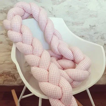 Trenza Nido Protectora para cuna y cama  CUADROS VICHY