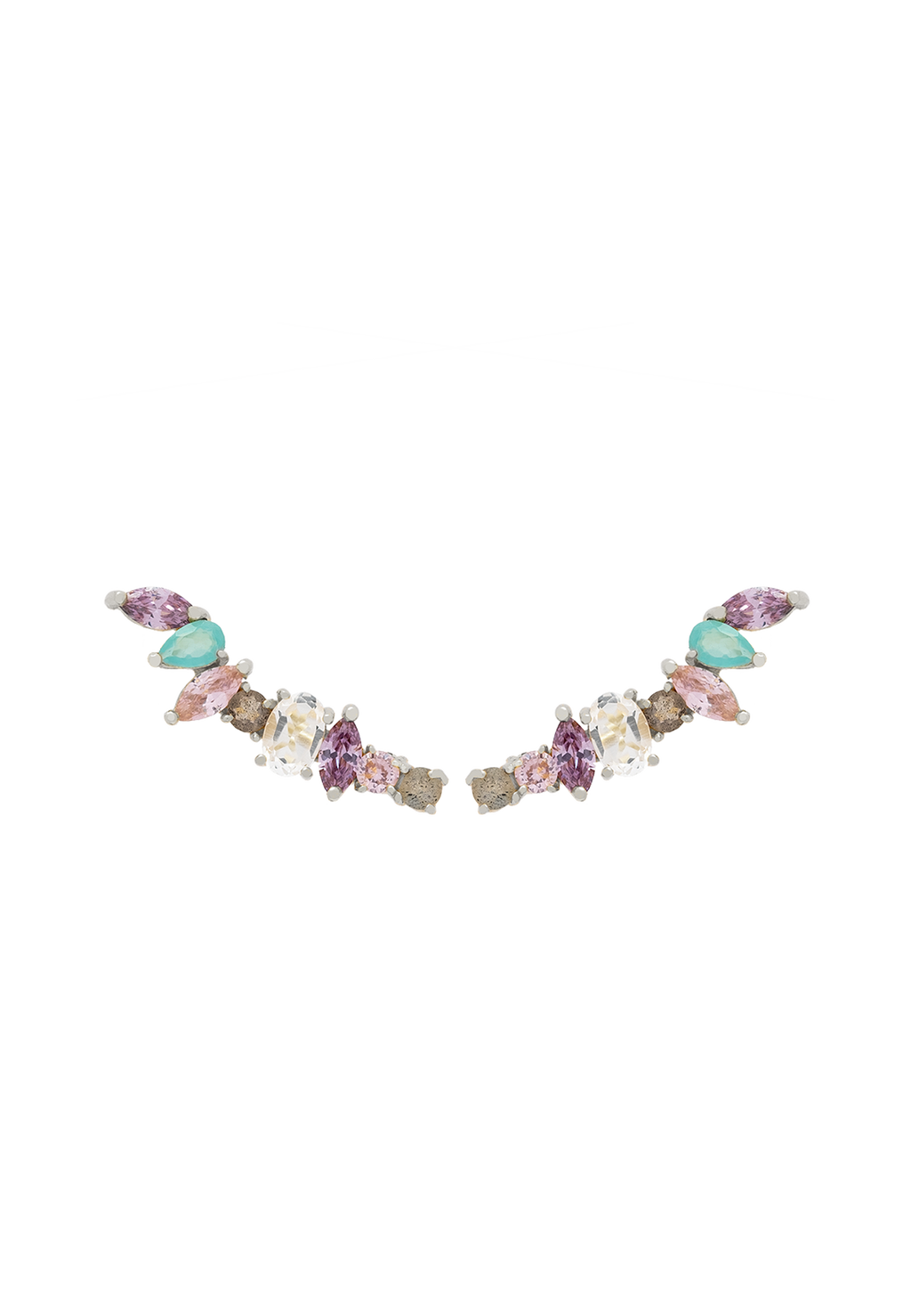 Pendientes Trepadores Plata Irina