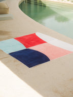 KONOH - Toalla de playa de algodón orgánico con bolsillo