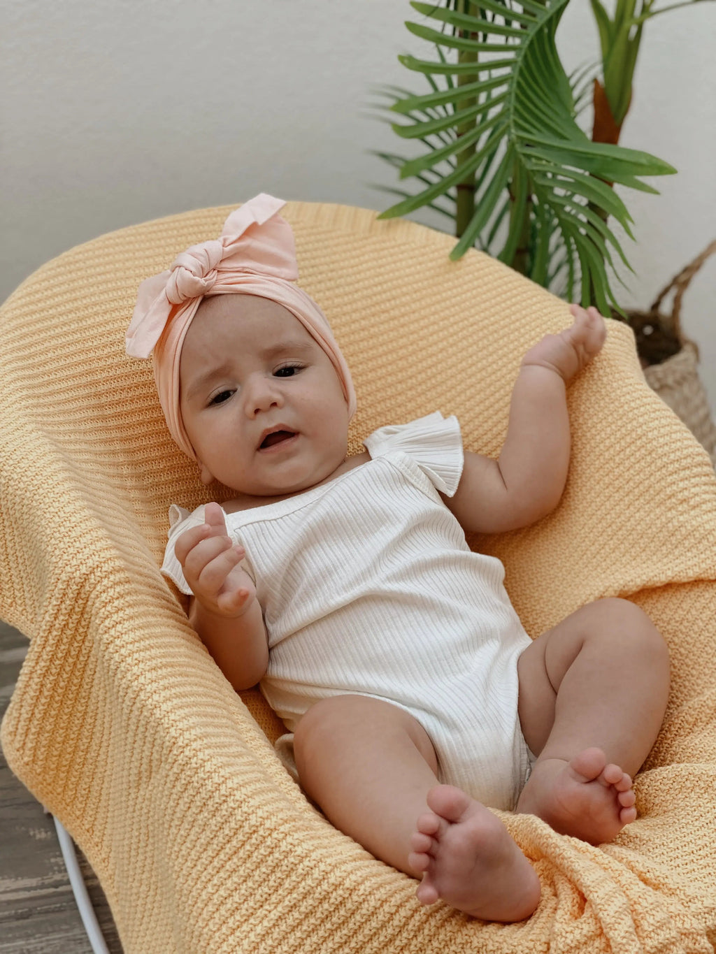 Turbante con Lazo Nenina & Co Rosa Claro