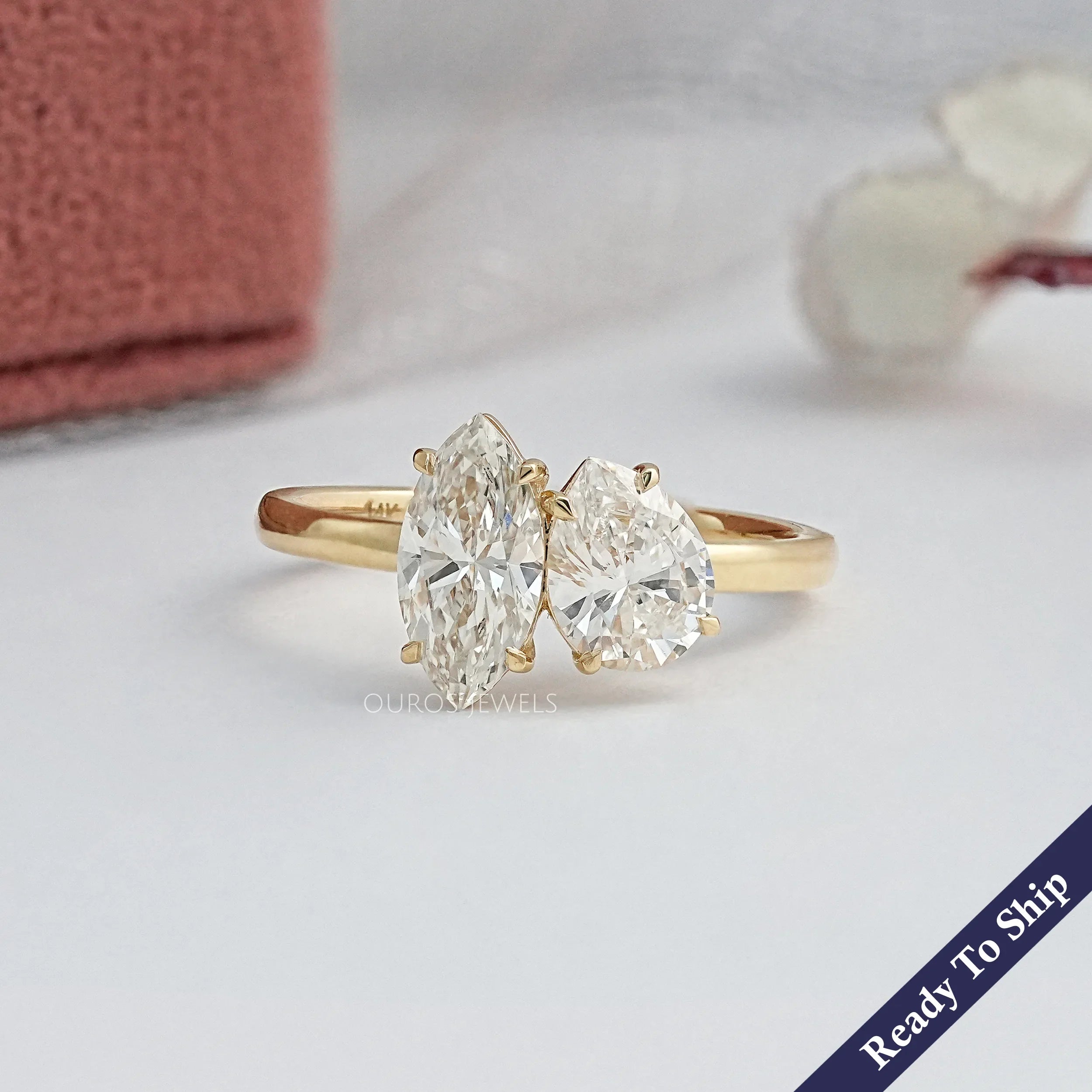 Pear And Marquise Cut Toi Moi Engagement Ring