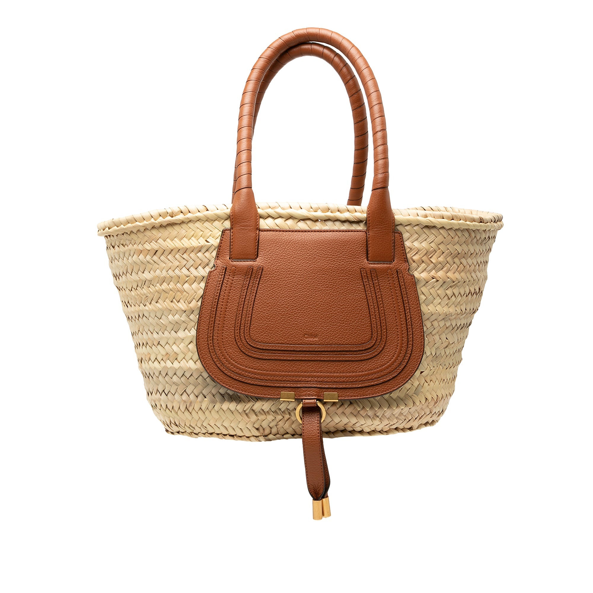 Medium Raffia Marcie Basket Tote