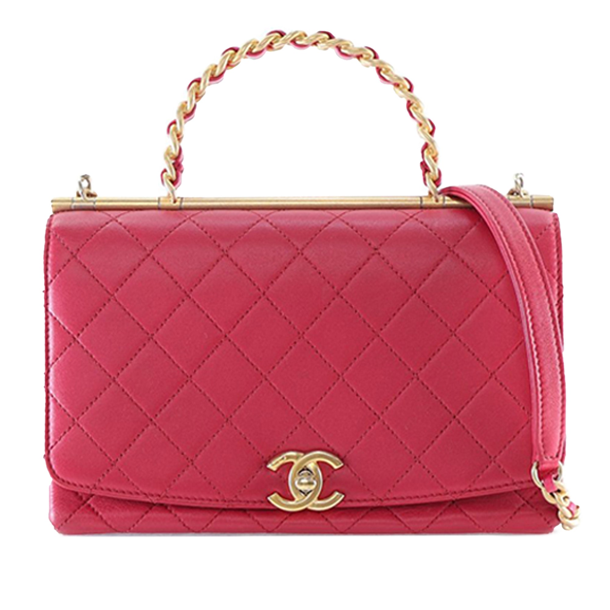 Medium Quilted Lambskin La Parisienne Flap