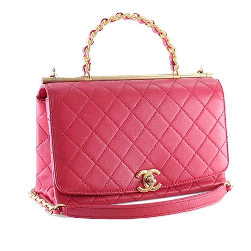 Medium Quilted Lambskin La Parisienne Flap