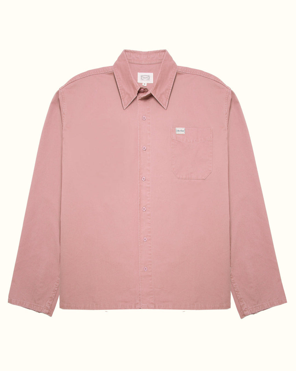Camisa denim rosácea