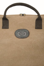 Beige travel bag